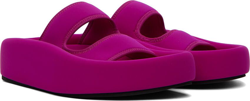 MM6 Maison Margiela Pink Sunken Sandals - Picture 2