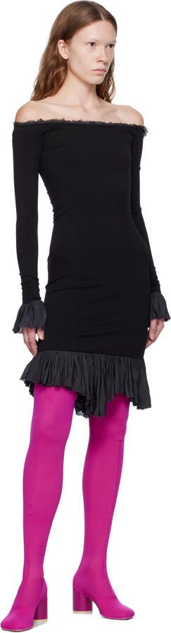 MM6 Maison Margiela Pink Thigh-High Sock Boots - Picture 4