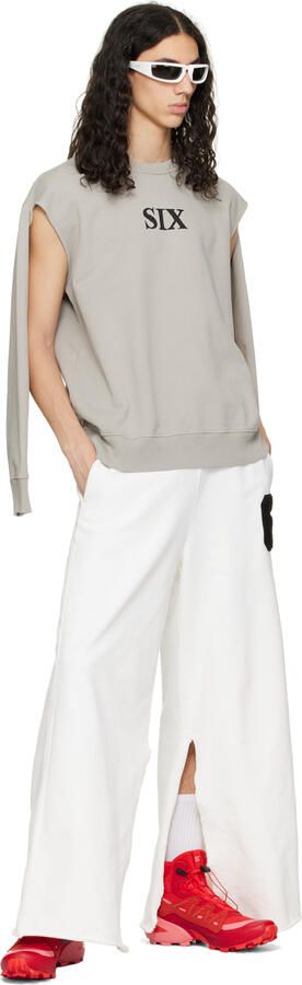 MM6 Maison Margiela Red Salomon Edition MM6 Cross High Sneakers - Picture 4