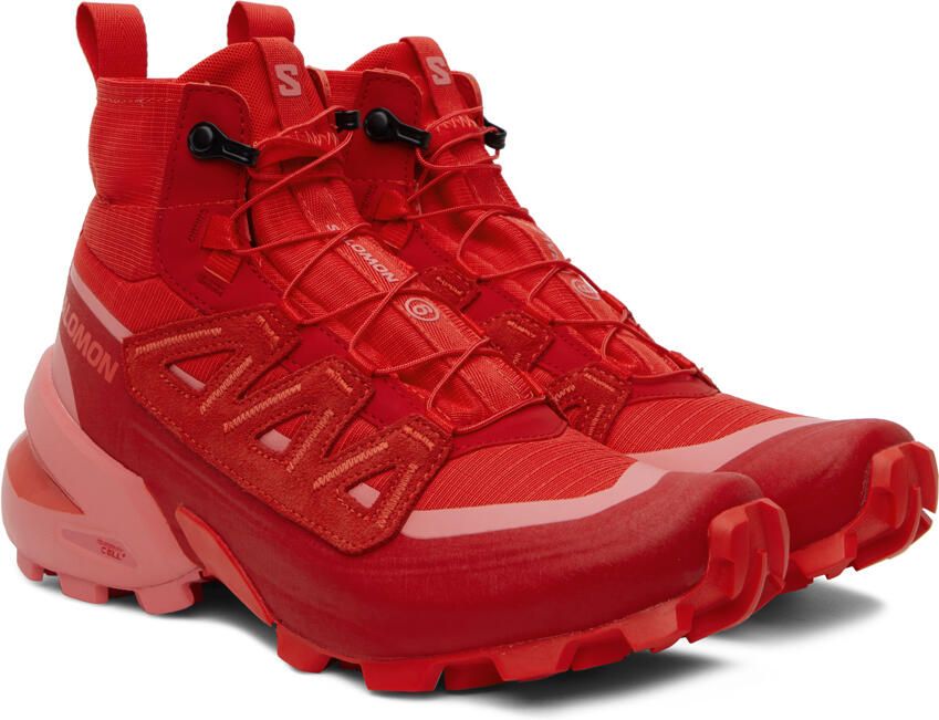 MM6 Maison Margiela Red Salomon Edition MM6 Cross High Sneakers - Picture 2