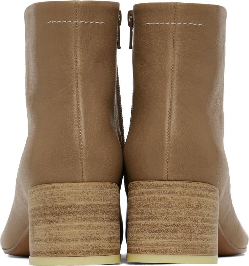 MM6 Maison Margiela Tan Anatomic 45 Boots