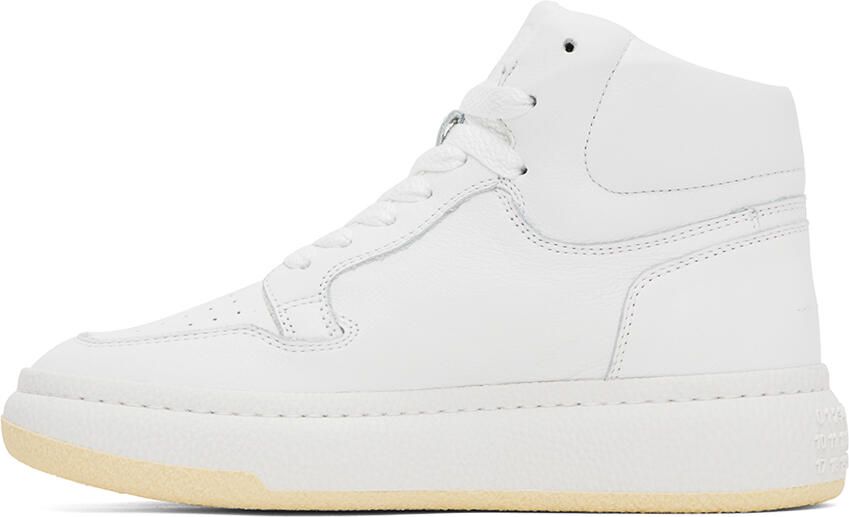 MM6 Maison Margiela White Basketball Sneakers - Picture 3