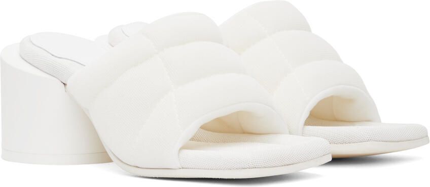 MM6 Maison Margiela White Clinic Heeled Sandals - Picture 2