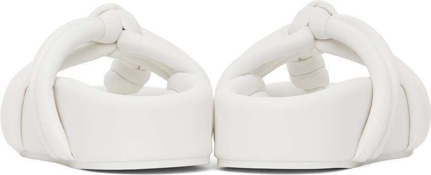 MM6 Maison Margiela White Mignon Platform Sandals - Picture 4