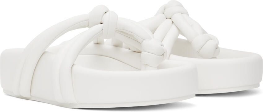 MM6 Maison Margiela White Mignon Platform Sandals