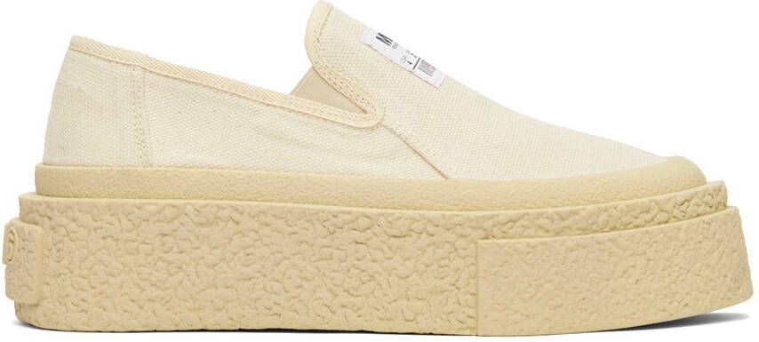 MM6 Maison Margiela Off-White Platform Sneakers - Picture 5