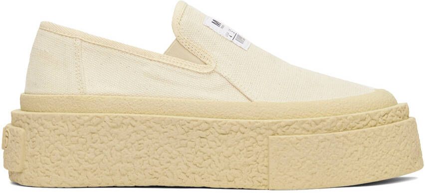 MM6 Maison Margiela Off-White Platform Sneakers