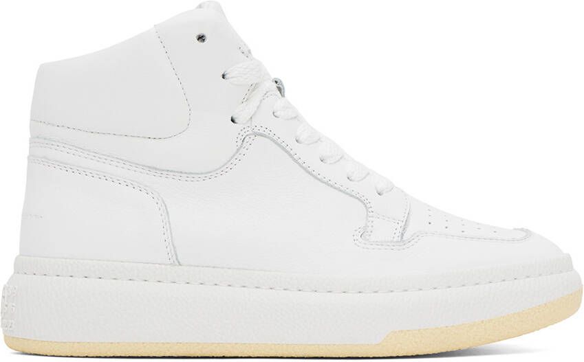 MM6 Maison Margiela White Basketball Sneakers - Picture 5