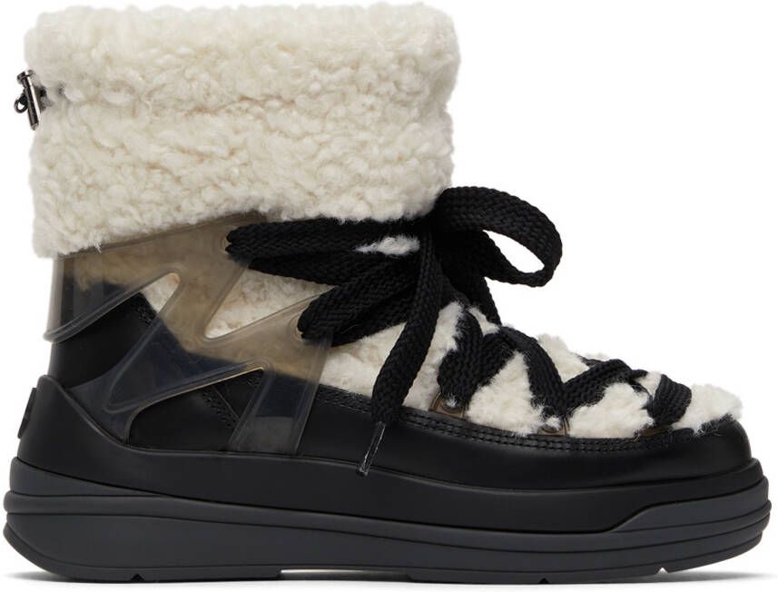 Moncler Beige & Black Insolux M Boots - Picture 5