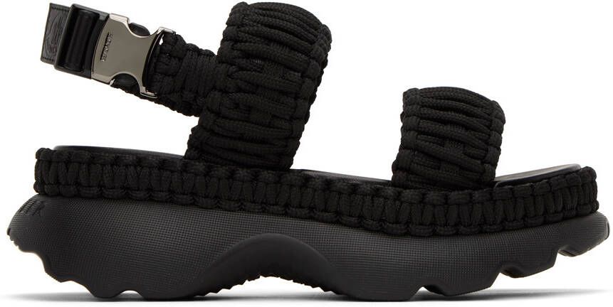 Moncler Black Belay Sandals - Picture 5