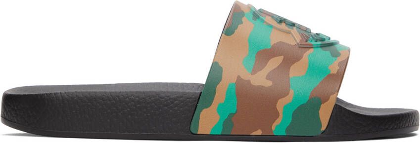 Moncler Black Camo Basile Slides - Picture 5