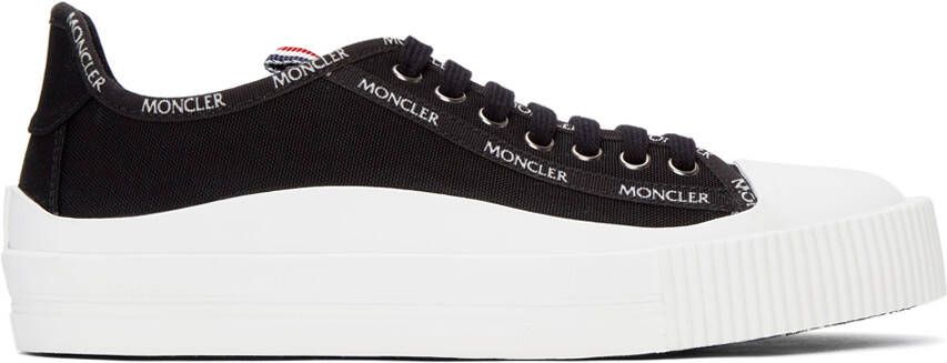 Moncler Black Canvas Glissiere Sneakers - Picture 5