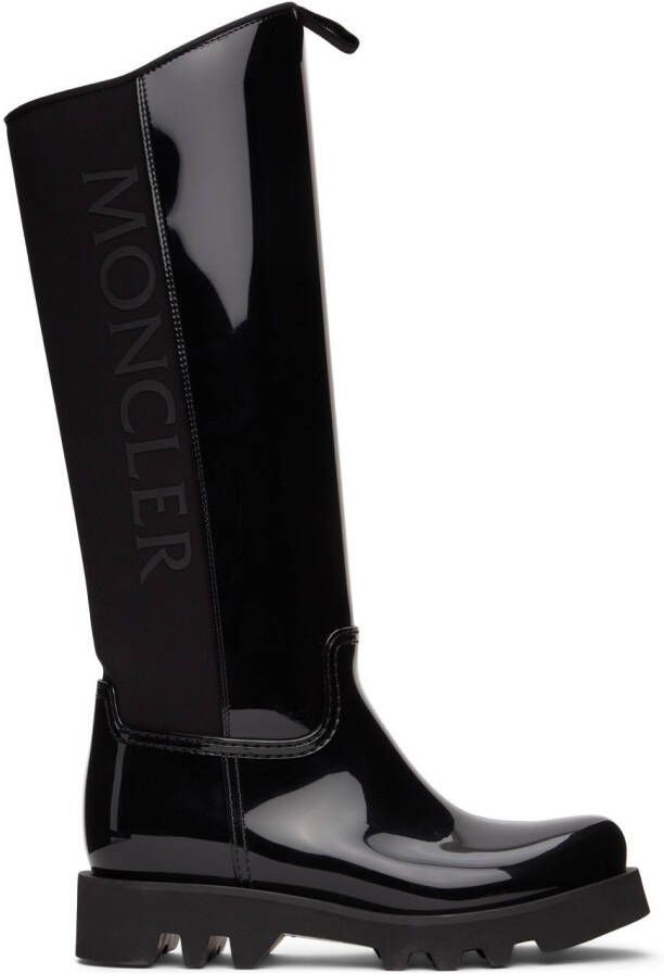 Moncler Black Gilla Rain Boots - Picture 4