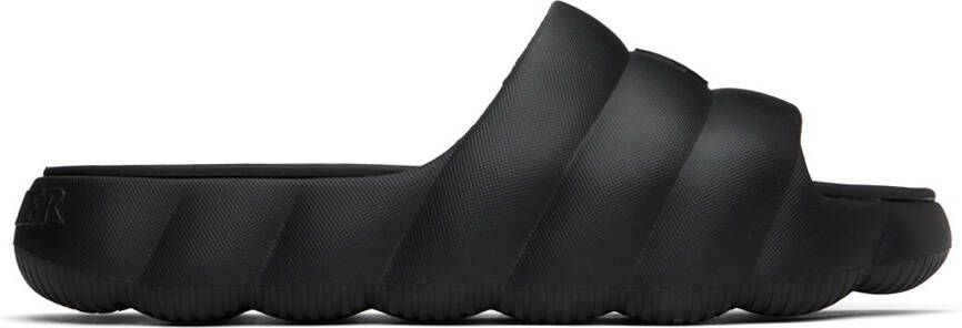 Moncler Black Lilo Slides - Picture 5