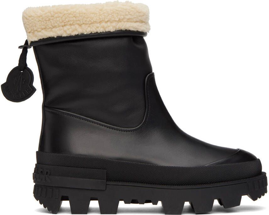 Moncler Black Moscova Ankle Boots - Picture 5