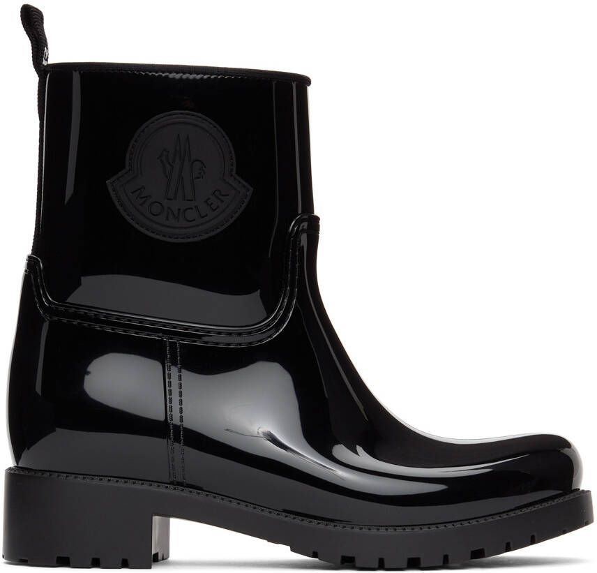 Moncler Black Rubber Ginette Boots - Picture 4
