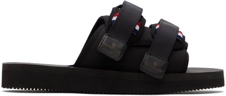 Moncler Black Slideworks Sandals - Picture 5