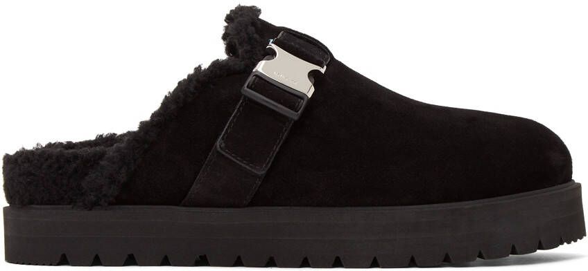 Moncler Black Suede Mon Mule Slides - Picture 5