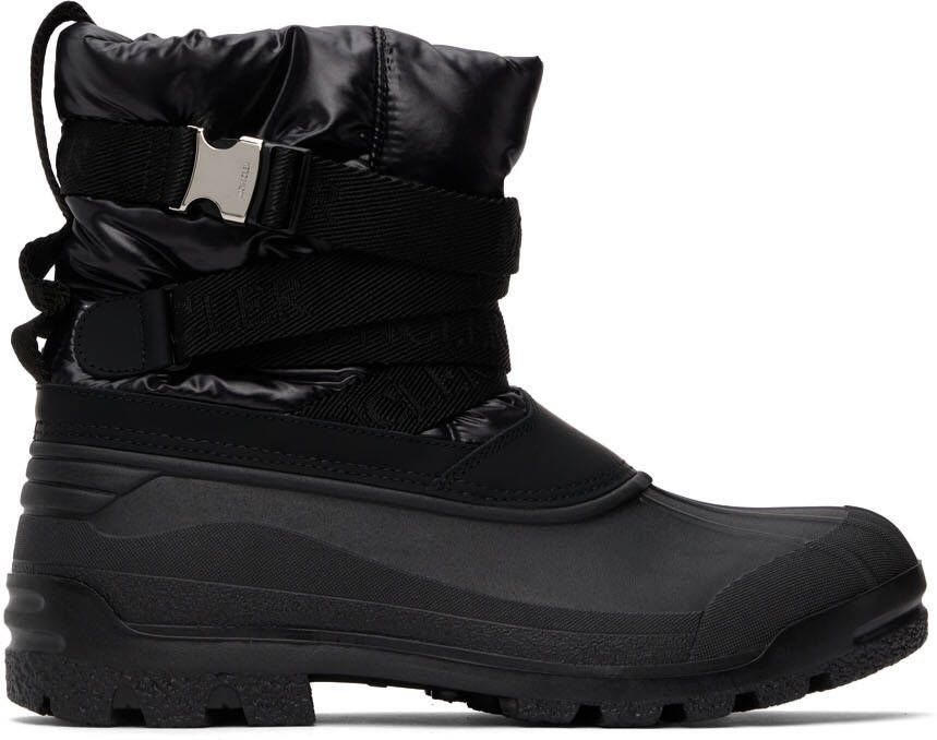 Moncler Black Summus Belt Chelsea Boots - Picture 4