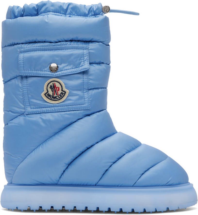 Moncler Blue Gaia Pocket Down Boots - Picture 3