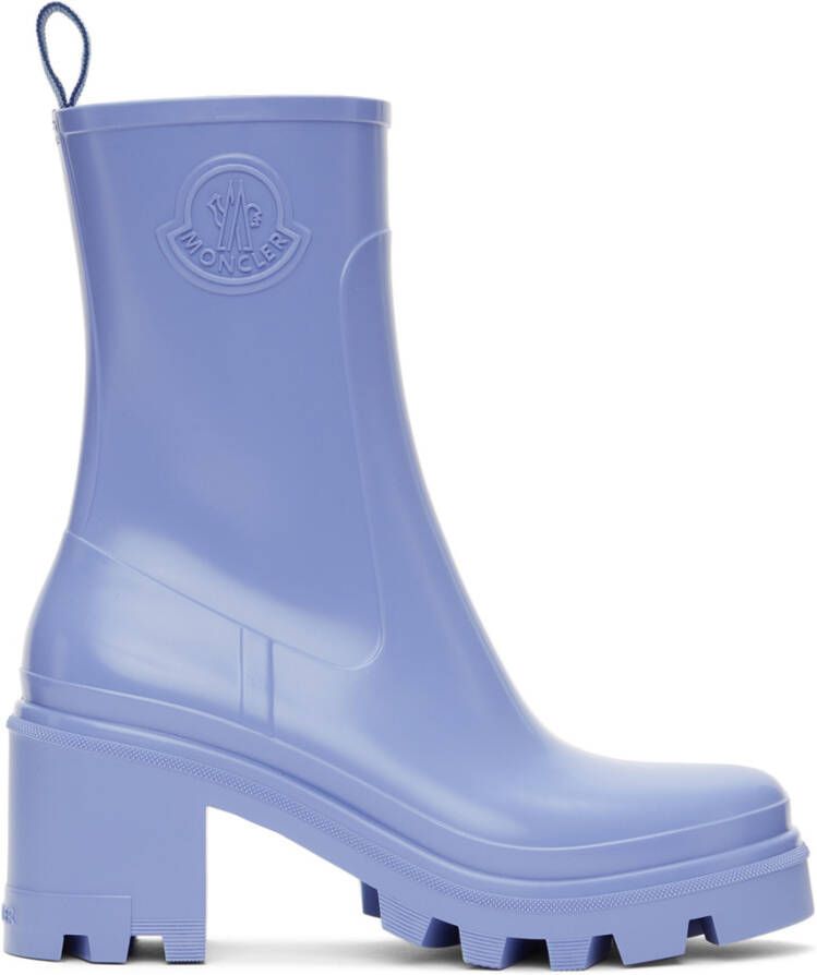 Moncler Blue Loftgrip Ankle Boots - Picture 2