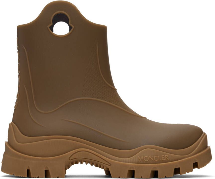 Moncler Brown Misty Rain Boots - Picture 4