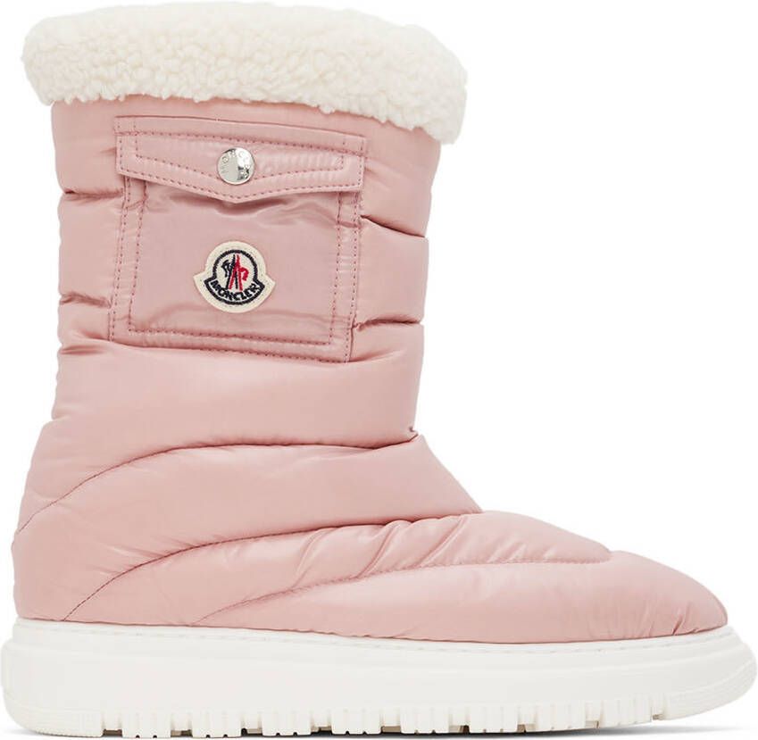 Moncler Enfant Kids Pink Petit Gaia Boots