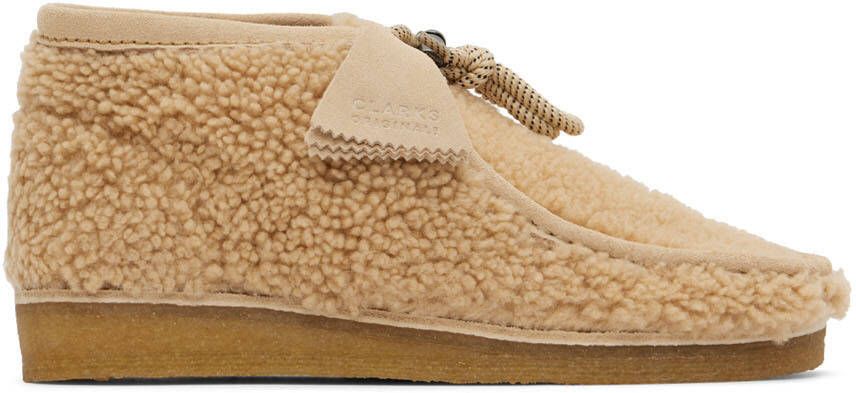 Moncler Genius 2 Moncler 1952 Beige Clarks Edition Wallabee Boots - Picture 4