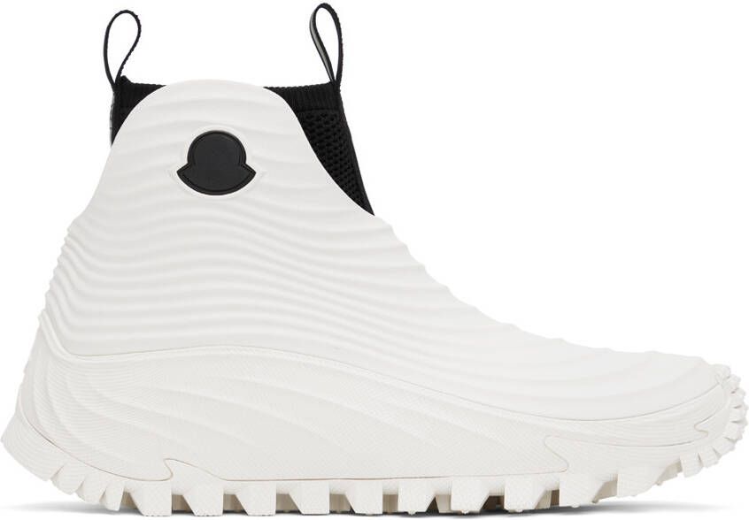 Moncler Genius Moncler Alicia Keys White Acqua High Rain Boots - Picture 5