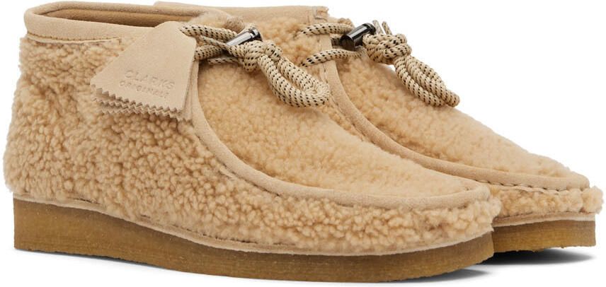 Moncler Genius 2 Moncler 1952 Beige Clarks Edition Wallabee Boots - Picture 2