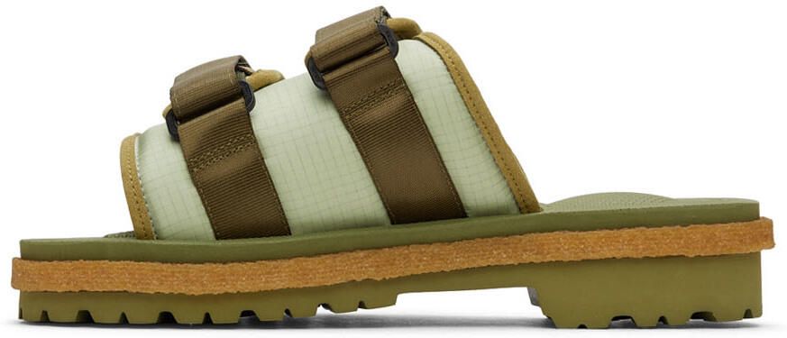 Moncler Genius 2 Moncler 1952 Green Moto Mountain Sandals - Picture 4
