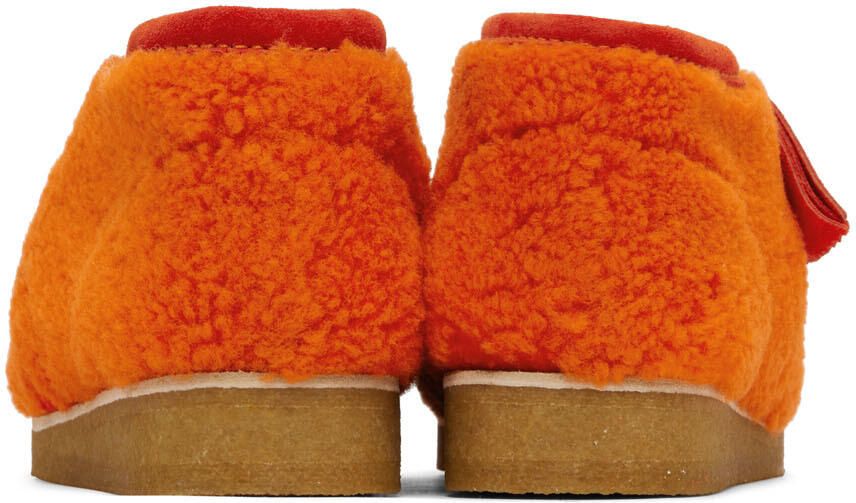 Moncler Genius 2 Moncler 1952 Orange Clarks Edition Wallabee Boots