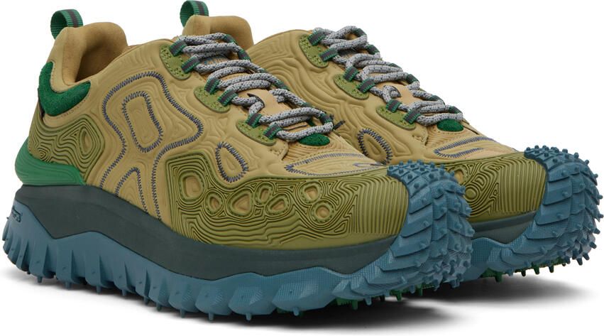 Moncler Genius Moncler Salehe Bembury Green Trailgrip Grain Sneakers - Picture 2