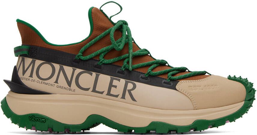 Moncler Green & Beige Trailgrip Lite 2 Sneakers - Picture 8
