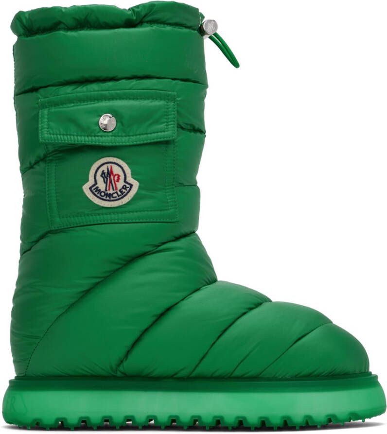 Moncler Yellow Gaia Pocket Down Boots - Picture 5