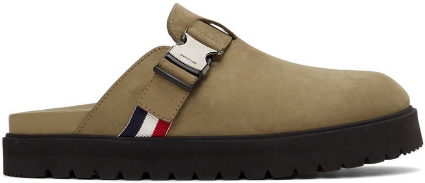 Moncler Khaki Mon Mules - Picture 5