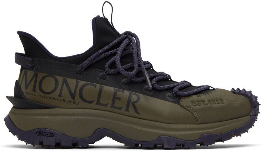 Moncler Green & Beige Trailgrip Lite 2 Sneakers - Picture 3