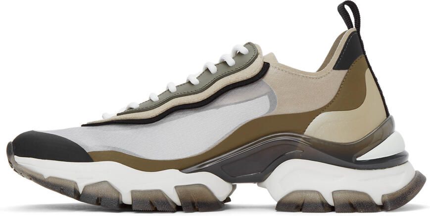 Moncler Beige & Khaki Leave No Trace Light Sneakers - Picture 4