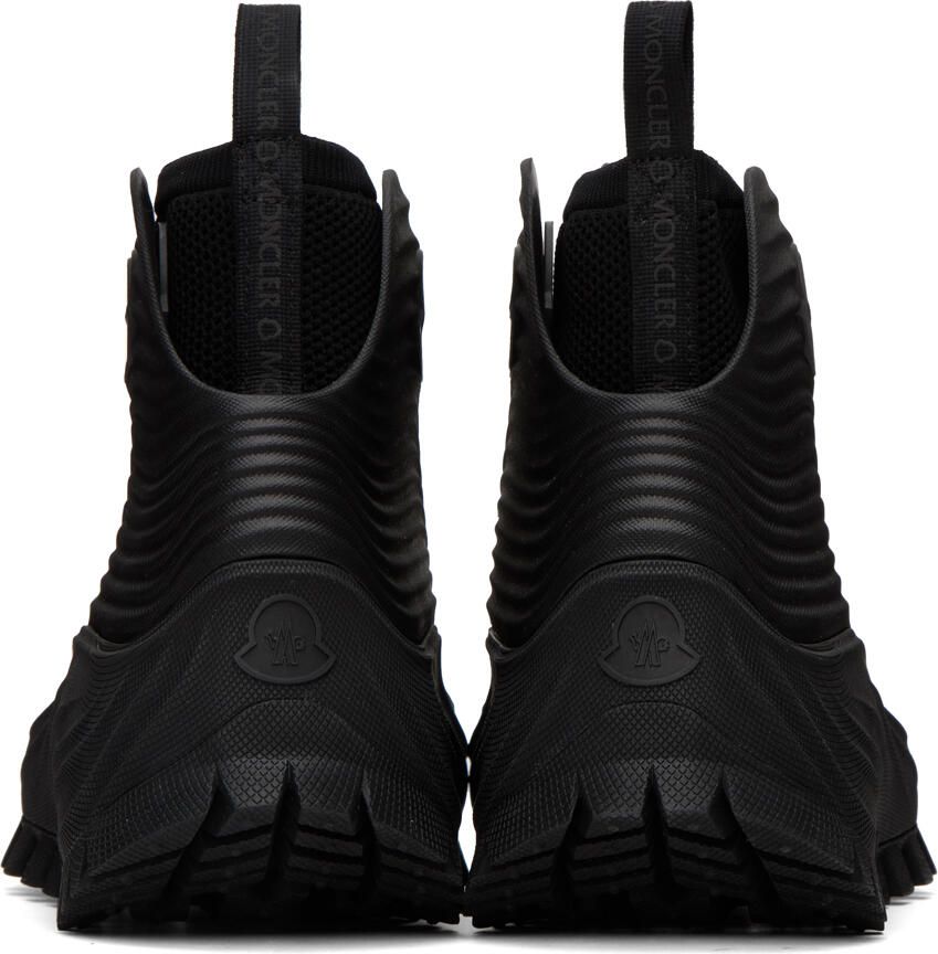 Moncler Black Aqua High Rain Boots
