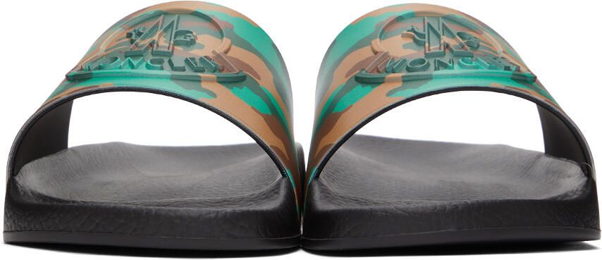 Moncler Black Camo Basile Slides - Picture 3