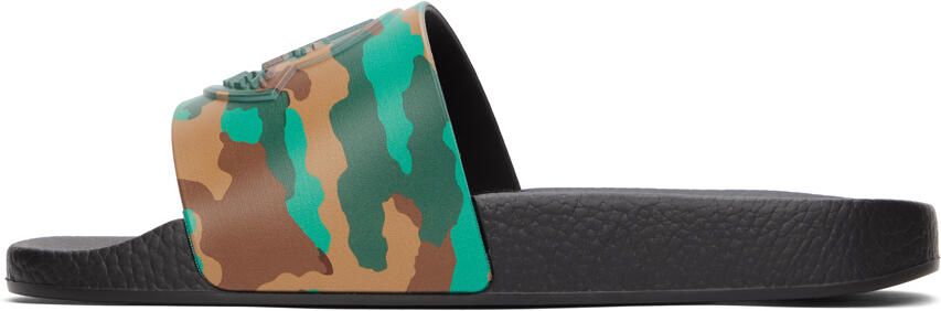 Moncler Black Camo Basile Slides - Picture 4
