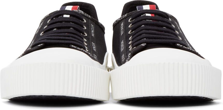 Moncler Black Canvas Glissiere Sneakers - Picture 3