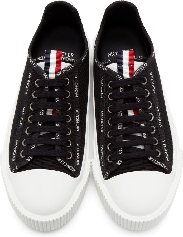 Moncler Black Canvas Glissiere Sneakers