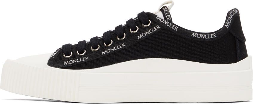 Moncler Black Canvas Glissiere Sneakers - Picture 2