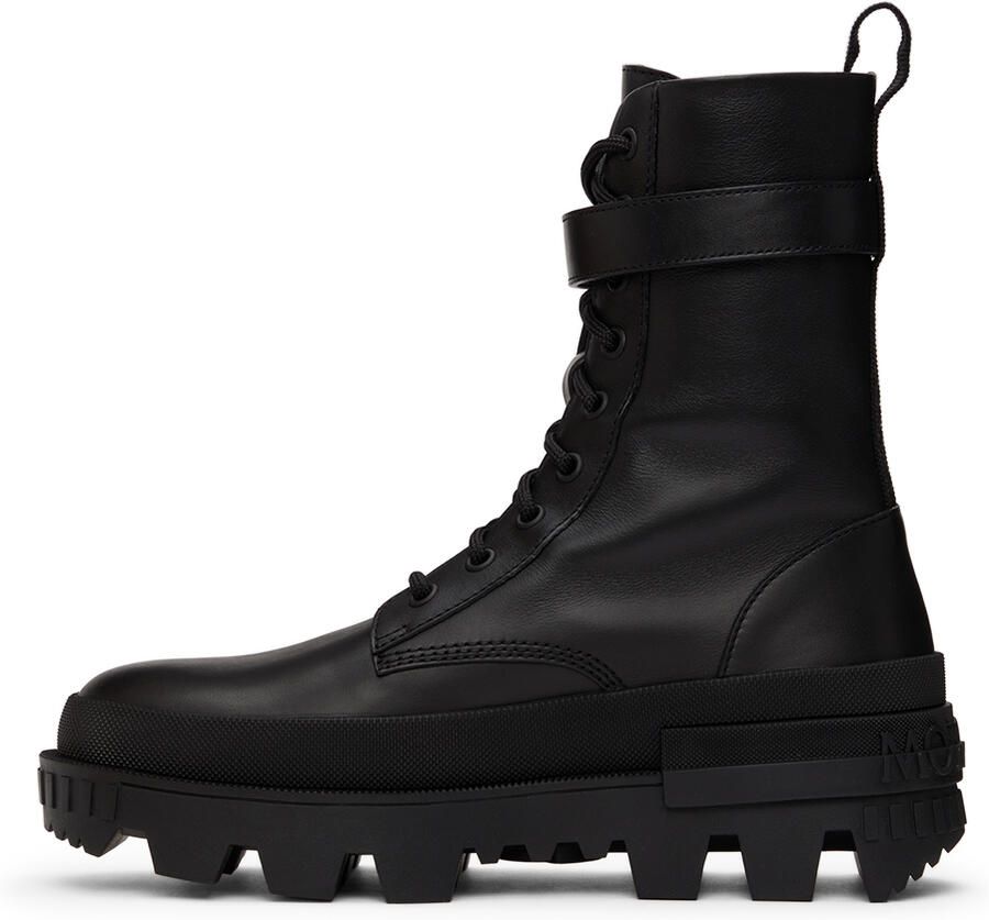 Moncler Black Carinne Lace-Up Boots