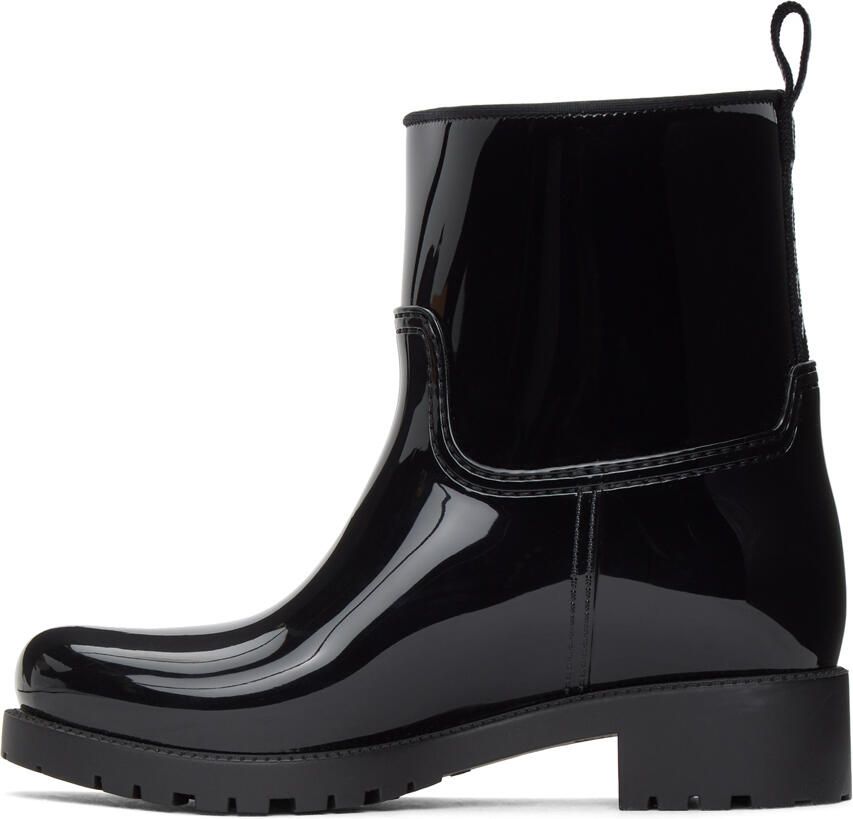 Moncler Black Ginette Rubber Boots