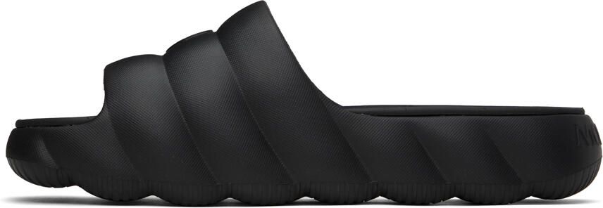 Moncler Black Lilo Slides - Picture 4