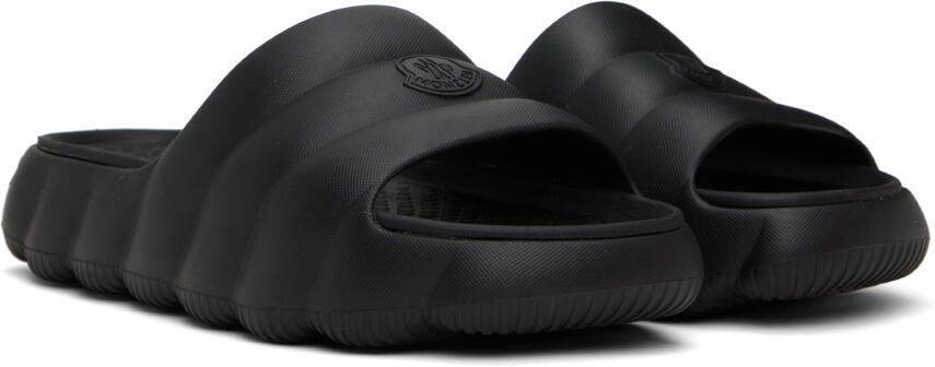 Moncler Black Lilo Slides - Picture 2