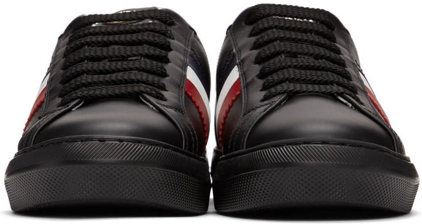 Moncler Black New Monaco Low Sneakers - Picture 3