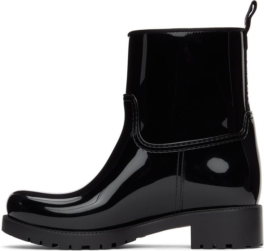 Moncler Black Rubber Ginette Boots